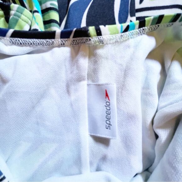 Speedo Flyer Back Tropical Print One Piece Swimsuit Women's Size 30 | S - Picture 9 of 11